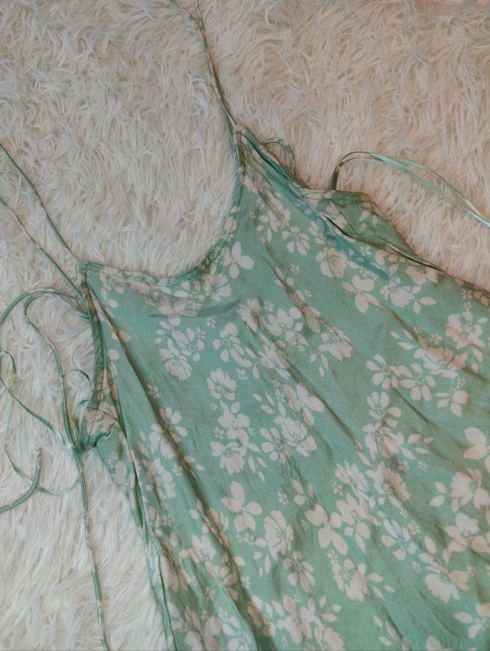 Zara Floral Print Satin Dress Size M - Picture 4 of 8